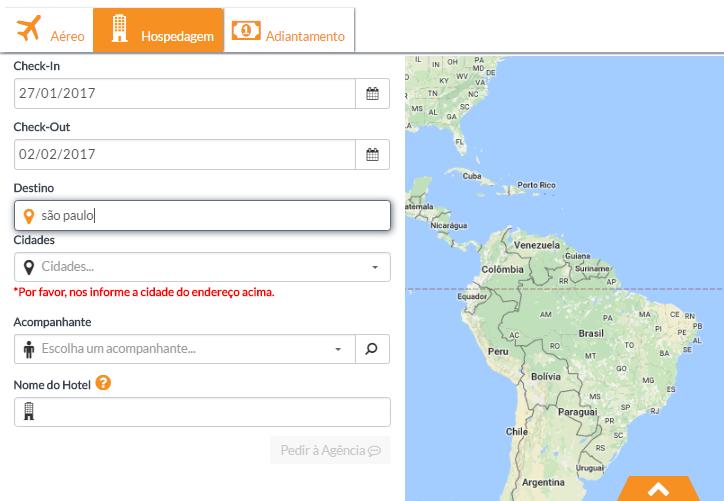 cidade: Observações: o O campo Acompanhante só deve ser preenchido