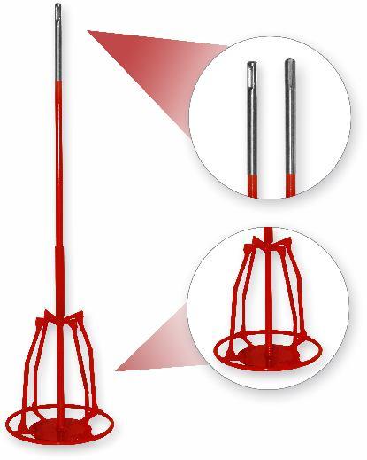 400 MISTURADOR ULTRAMIXER 100MM 400MM 100,0 400,0 SDS-PLUS PEÇA 2 25.150.