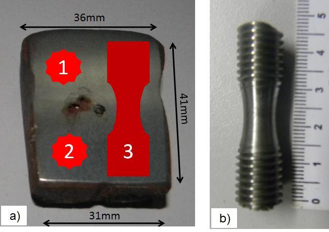 94 dos lados foi utilizado para análise metalográfica e o outro lado foi utilizado para ensaios de dureza, composição química e tração conforme ilustrado na figura 59a (corpo de prova sem adição foi