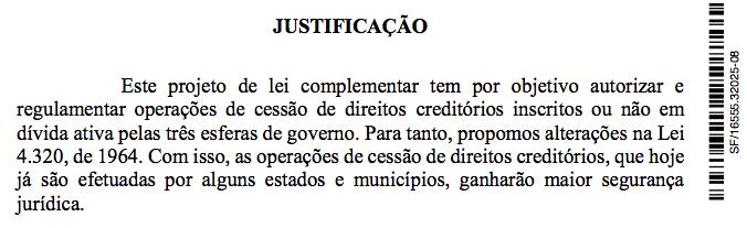 PLS 204 de 10/05/2016 de autoria do Senador José Serra Visa legalizar essas operações que