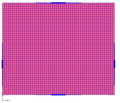 6 - Modos de vibração: f 1 =0,86 Hz ; f 2 =1,03 Hz; f 3 =0,54 Hz Na Figura 4.