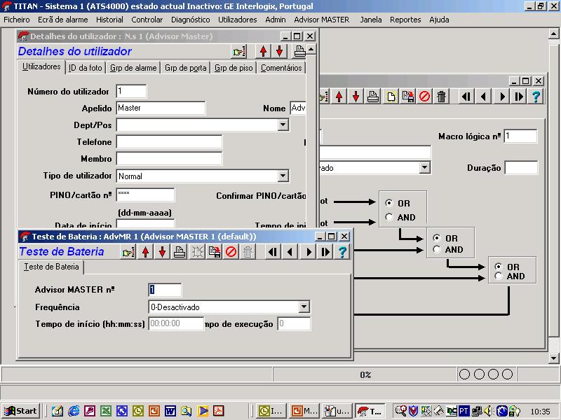 Software de Gestão - TITAN slide 50 Dois modelos disponíveis Referências ATS 8100 Software de gestão TITAN O pack de software TITAN standard permite gerir gráficamente os alarmes do sistema assim