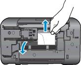 Interior da impressora Se o congestionamento de papel estiver localizado no interior da impressora, abra a porta de limpeza localizada na parte inferior da