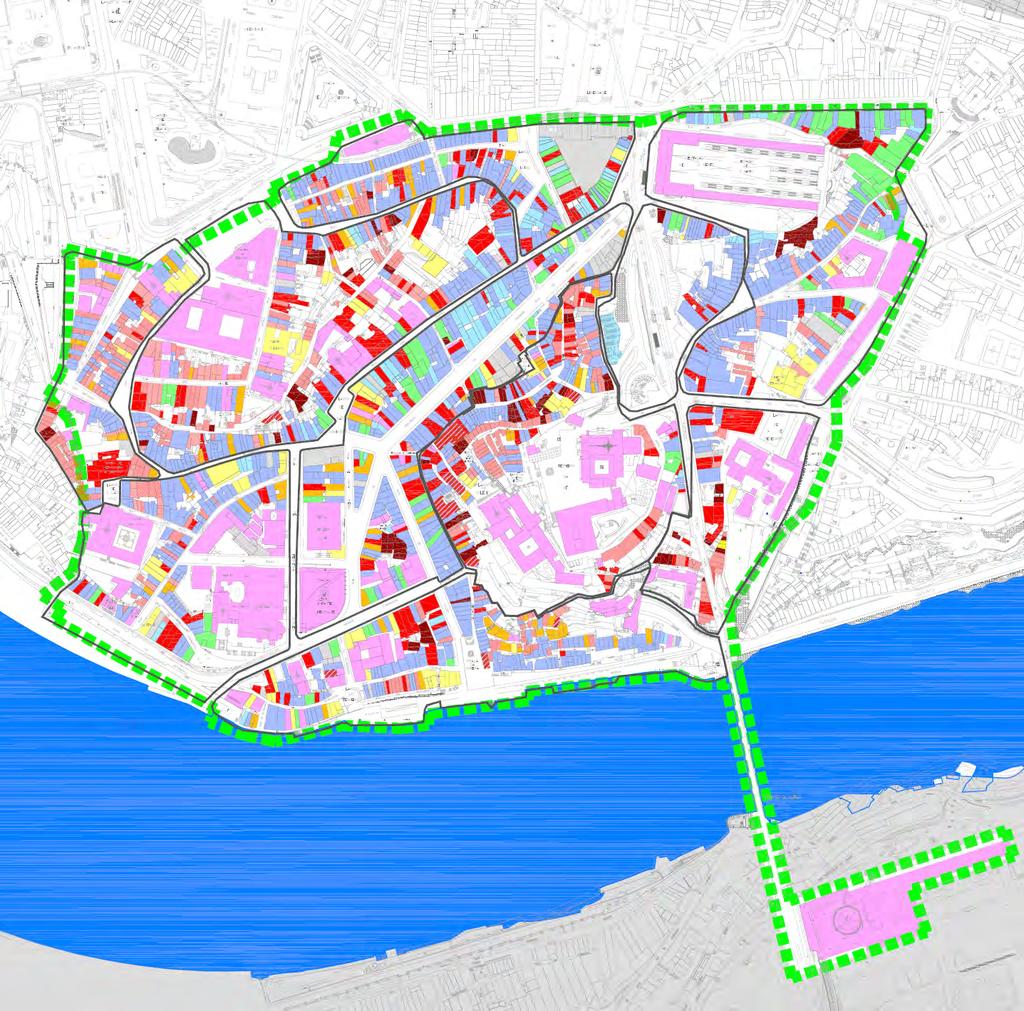 CENTRO HISTÓRICO DO PORTO USOS COMÉRCIO+SERVIÇO 57 HABITAÇÃO+SERVIÇO 4% 102 7% HABITAÇÃO +COMÉRCIO 747 52% HABITAÇÃO 313 21% COMÉRCIO 86 6% SERVIÇO 58 4% EQUIPAMENTO 86 6%