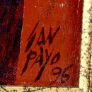 115 SAN PAYO, Nuno (1926-) O Cigarro Acrílico sobre tela colada Assinado e datado, 1996 Dim.: 50 x 40 cm Nota: emoldurado. Informações sobre a obra no verso, cartão do artista colado.
