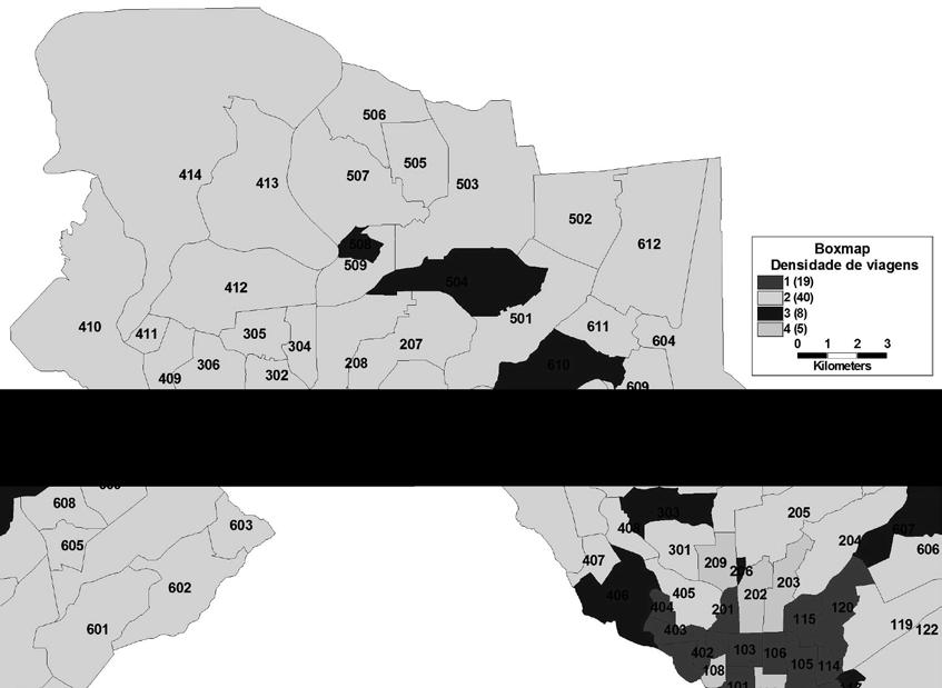 Figura 3 - Exemplo de Boxmap Município de Manaus Fonte: Kneib (2008) 3.