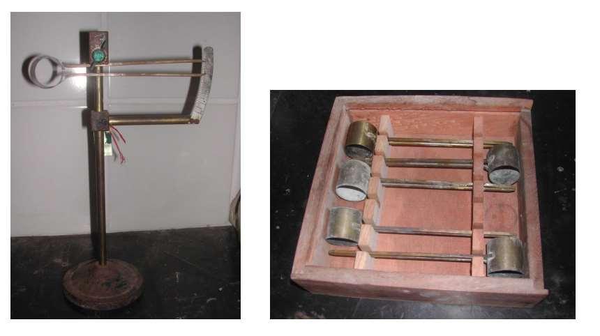 Figura 1 Aferidor e agulha de Le Chatelier. Procedimento Experimental: 1. Aferição da agulha: a.