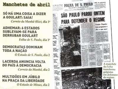 OS GOLPISTAS Entre os personagens que participaram do golpe estavam os militares: Humberto de Alencar Castelo Branco, Ernesto Geisel, Orlando Geisel, Arthur da Costa e Silva, Olímpio Mourão