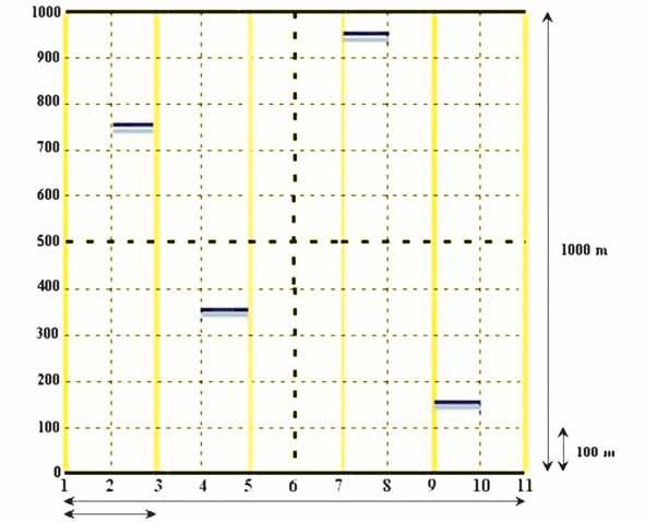 m de extensão por campanha de campo (FIG. 2). Em um intervalo de 10 metros, ao longo do transecto (FIG. 3a), 1 m 2 de área de serapilheira foi amostrada (FIG.