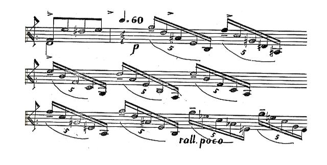82 Após este trecho, inicia-se a marcação de compasso, parecido com a Waltz do movimento anterior, com as terças sucessivas.