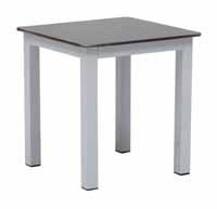 81 MONACO Mesa auxiliar apilable. Pata de aluminio en gris/blanco/óxido/negro. Mesa auxiliar empilhável. Alumínio. Pés de alumínio cor cinza/branco/óxido/preto. Stackable side table.