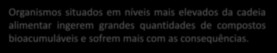 Organisms situads em níveis mais elevads da cadeia alimentar ingerem