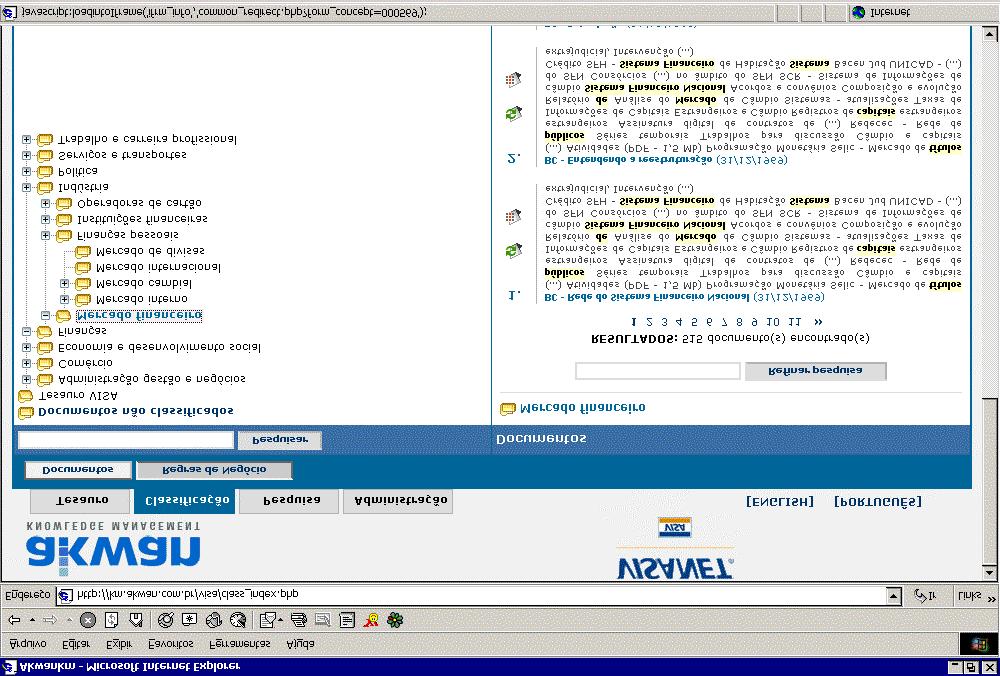 classificação de um documento. Ou seja, se o documento foi mal classificado o usuário poderá dar uma nota 0 (zero) para esta classificação.