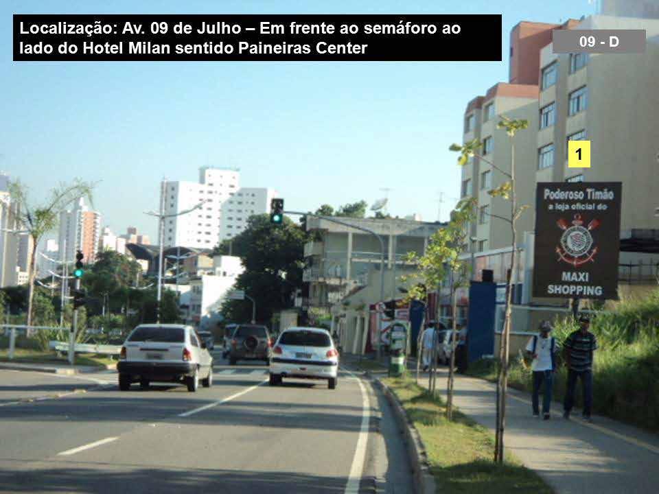 AV. 09 DE JULHO EM FRENTE AO