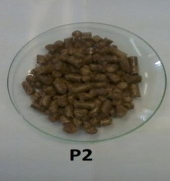 1 Materiais Para realização desta pesquisa foram utilizados três tipos de pellets de madeira, designadas como P1 -
