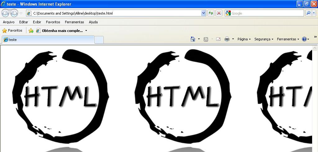 Imagens (<img src>): Também há dois modos de se colocar uma imagem no seu HTML: 1. Com a imagem armazenada no seu computador, verificar em qual formato ela está salva.