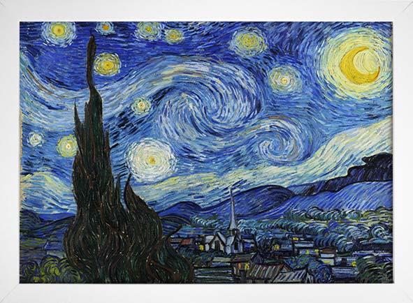 ( A NOITE ESTRELADA VAN GOGH IMAGEM: GOOGLE) Van Gogh, o valor das cores Van Gogh usou pinceladas curtas, com tinta grossa e cores contrastantes.