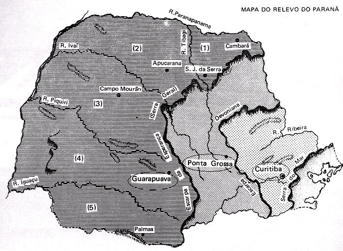 (UEM/08) O IBGE dividiu o Paraná em dez mesorregiões, considerando as características naturais e sociais de cada área.