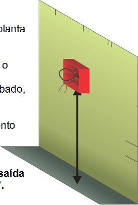 TETO PLANO* Nesta etapa, fixar penas as bases dos detectores mantendo a cabeça sensora com tampa de proteção. Deixar sobra de cabo suficiente para interligação.