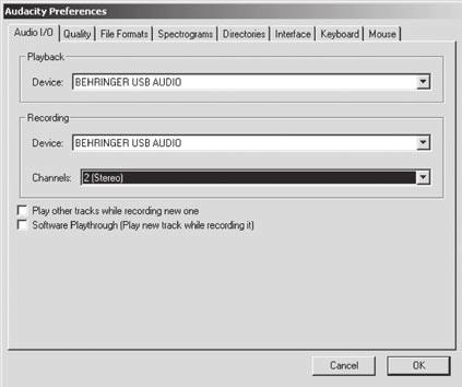 Para instalar o software, proceda da seguinte forma: Faça duplo clique em "audacity.exe" na pasta "Audacity". 3) Inicie o aplicativo e vá a File > Preferences.