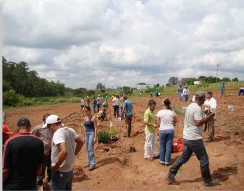 3 - Além de visitações, o Sítio tem servido como suporte a atividades presenciais de cursos, seminários, oficinas e dias-de-campo (Figura 1).