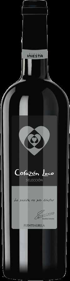 Corazón Loco Tinto Espanha - 750ml Região: La Manchuela Tipo: Tinto Uva: Tempranillo e Syrah Teor Alcoólico: 13,5% Degustação: Vinho de cor vermelho violeta muito atraente e intenso, aromas de