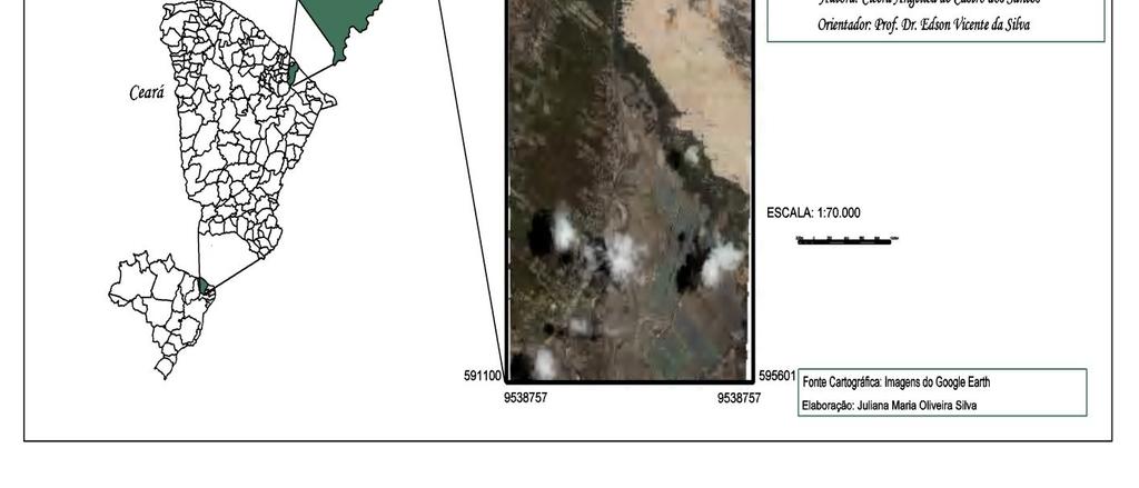 Limita-se ao Norte com Oceano Atlântico, Pindoretama e Aquiraz, ao Sul com Ocara e Beberibe, a Leste com Beberibe e o Oceano Atlântico e a Oeste com