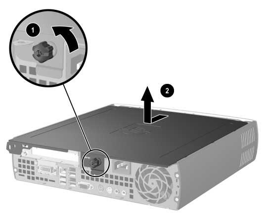 Para prender uma unidade no MultiBay: 1. Se o Sensor Inteligente de Tampa estiver ativado, reinicie o computador e entre no utilitário Computer Setup para desativá-lo. 2.