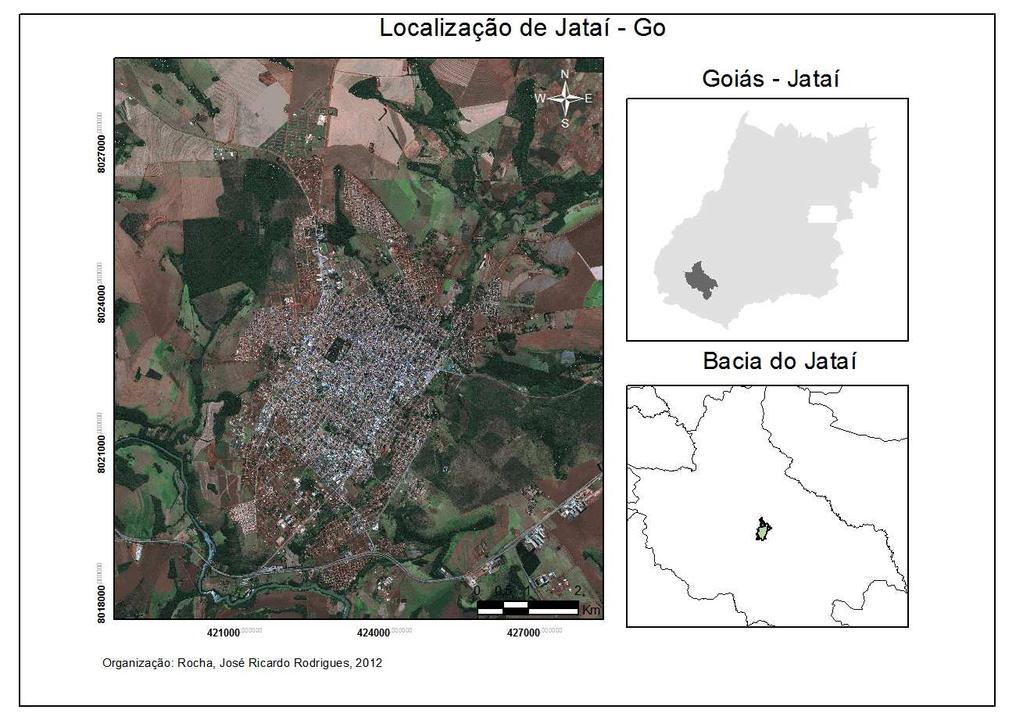 Figura1- Localização da cidade de Jataí GO.