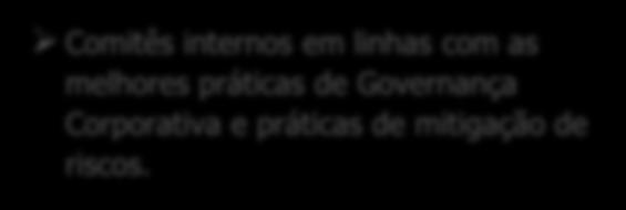 GOVERNANÇA CORPORATIVA & ESTRATÉGIA Estratégia Crescimento orgânico Controle interno de processoschave Foco em rentabilidade em vez