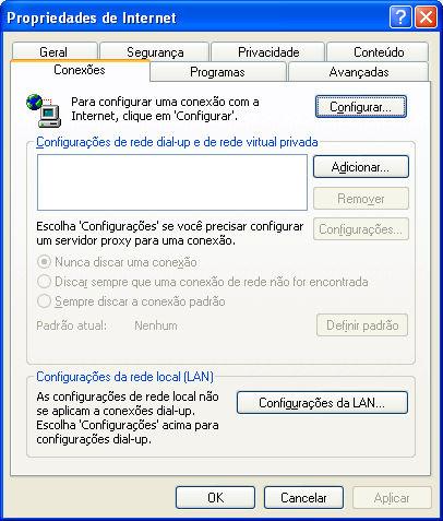 Conexões de rrede e de IIntterrnett Configurar ou alterar a conexão com a Internet