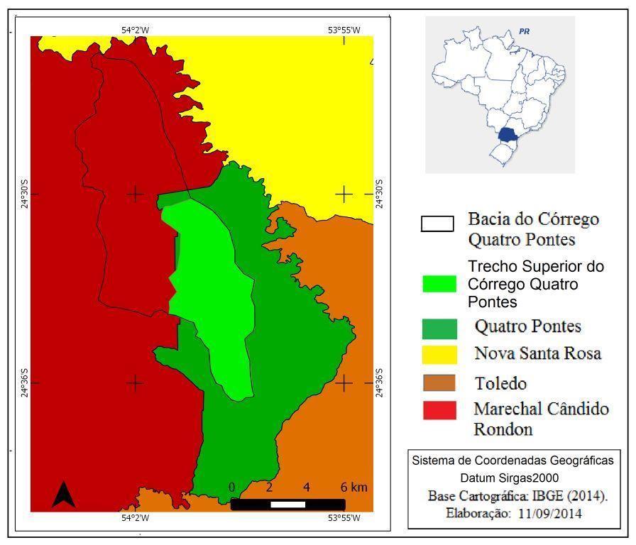 Figura 1: Localização da área de estudo. Fonte: Silva (2014).
