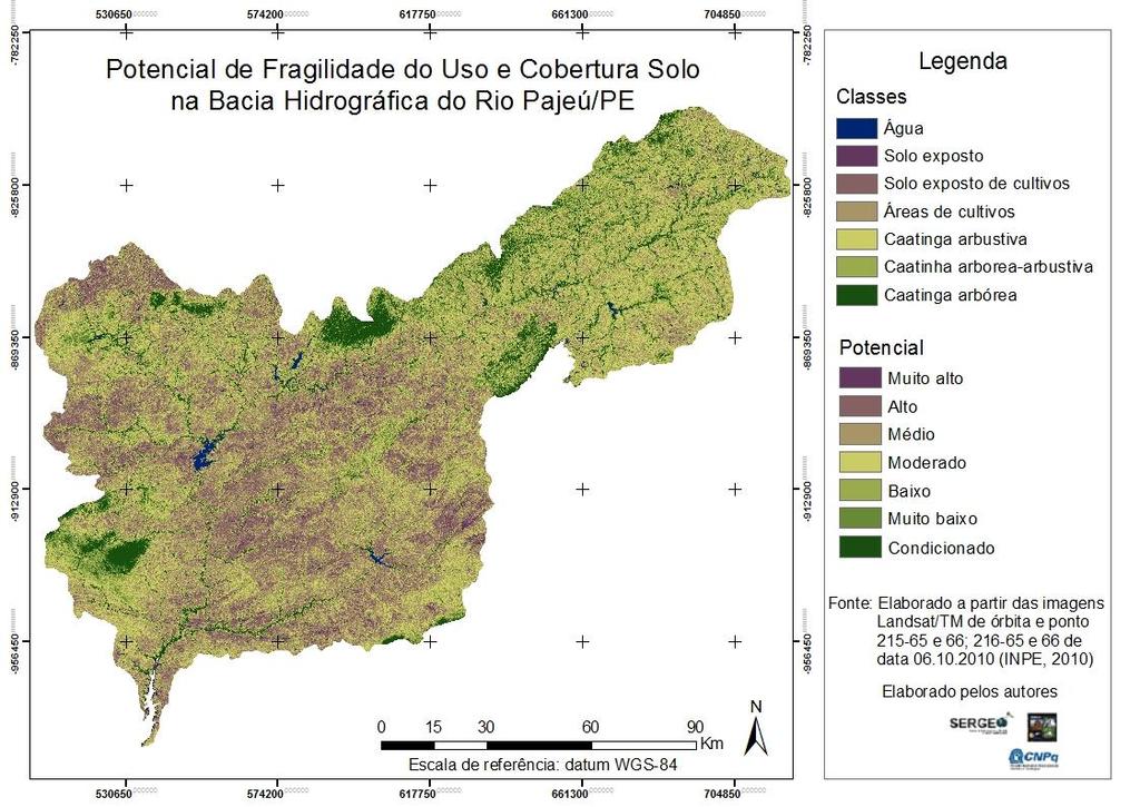 calha do rio principal, onde a declividade tem grande influência sobre o potencial erosivo.