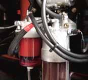 Indicadores de níveis e reservatórios de fluidos fáceis de serem inspecionados, filtros verticais montados