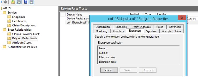 A criptografia não é permitida Certificado do lado do Cisco