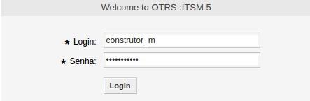 Criando um modelo de mudança normal Acesse o sistema com a conta construtor_m.