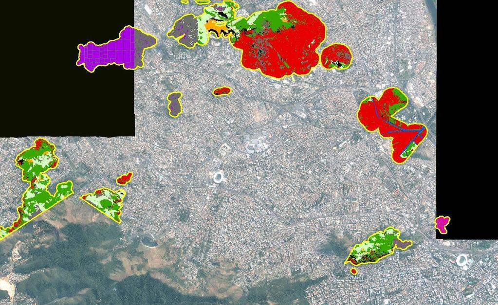 2.3 Finalização da Classificação das Favelas do PAC na Imagem de 2009.