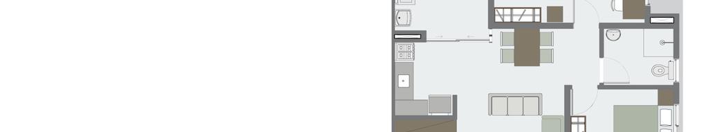 1 A=10,18m² BANHO A=4,02 m² SALA A=16,36m² COZINHA