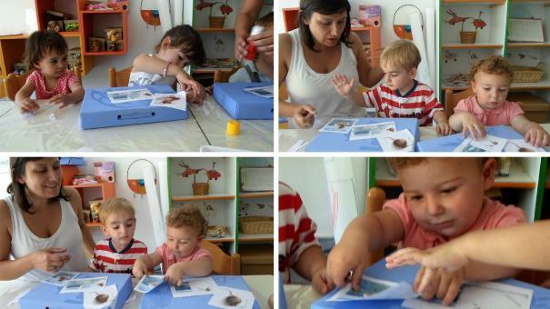 LUCIANE PANDINI SIMIANO convidam as famílias a serem parceiros de viagem das crianças, mesmo no período de férias. Figura 01 Preparando as caixas Nido Il Faro Fonte: Acervo da pesquisadora, 2014.