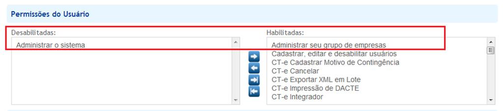 Rotina de Migração V2 X DFE V3 Situação: Ao migrar do Mastersaf NF-e (V2) para o Mastersaf DFE (V3) um usuário com permissão Administrador, era enviado para a V3 com permissão de Administrar o