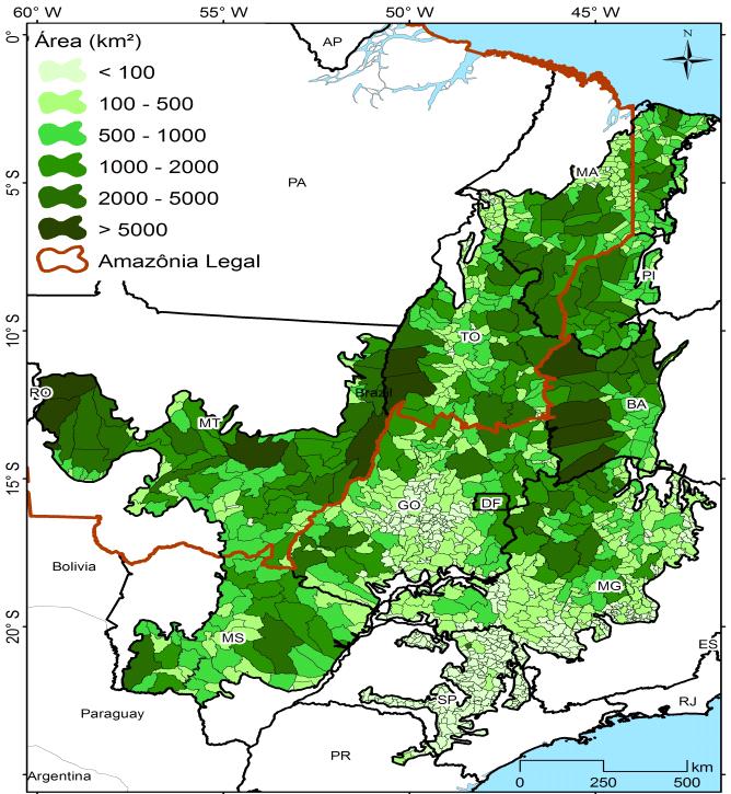 67 Figura 23 - Declividade dos remanescentes de Cerrado (0-3% e 0-8%)em 2011 2.2.4 CONSIDERAÇÕES O desmatamento tem sido um tema recorrente na academia e nos meios de comunicação, todavia quase sempre se referindo às florestas úmidas.