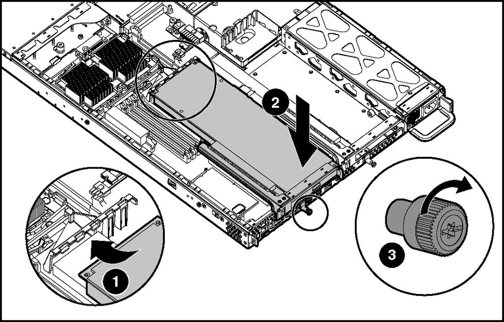 Instalação das opções de hardware IMPORTANTE: Caso a placa de expansão seja fornecida com suporte extensor, remova-o antes de inserir a placa no slot do conjunto da placa PCI vertical.