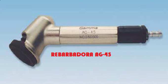 AG-45 135,30 REBARBADORA COM ANGULO DE 45 GRAUS IDEAL PARA PEQUENOS JUSTAMENTOS E PARA CORTAR EM RECORTES DE DIFICIL ACESSO COD. 1501.