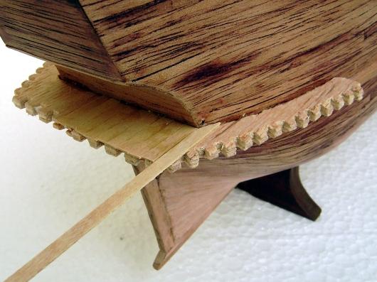 madeira marfim para simular o piso.