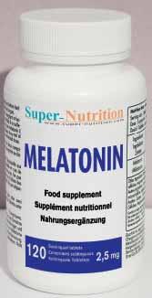 Melatonin 3 mg 60 comprimidos Código H004 Melatonin 3 mg Conselhos de utilização: adultos. Tomar um ou dois comprimidos um quarto de hora antes de se deitar. Cada comprimido contém 1 mg de melatonina.