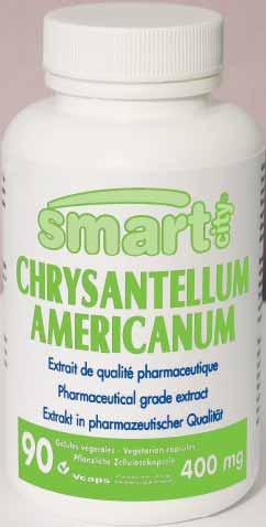 sistema digestivo. Conselhos de utilização: adultos. Tomar três a quatro cápsulas vegetais por dia, às refeições. Cada cápsula vegetal contém 400 mg de extracto (5:1) de Chrysanthellum americanum.