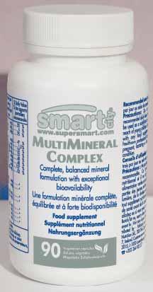 Minerais Minerais MultiMineral Complex 90 cápsulas vegetais Código 0556 Os minerais são essenciais para inúmeros processos vitais do organismo.