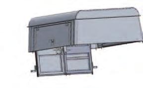 laterais Hard top; Vertical doors w/ shock; W/ windows in front, rear and side Ref.