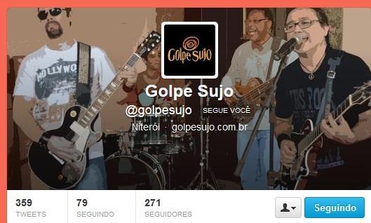 Gestão de Redes Sociais Golpe Sujo (http://twitter.com/golpesujo) CLIENTE: Banda Golpe Sujo INÍCIO DA GESTÃO: 05/04/2013 FIM DA GESTÃO: 05/05/2013 PERFIL: Twitter da banda de rock Golpe Sujo.
