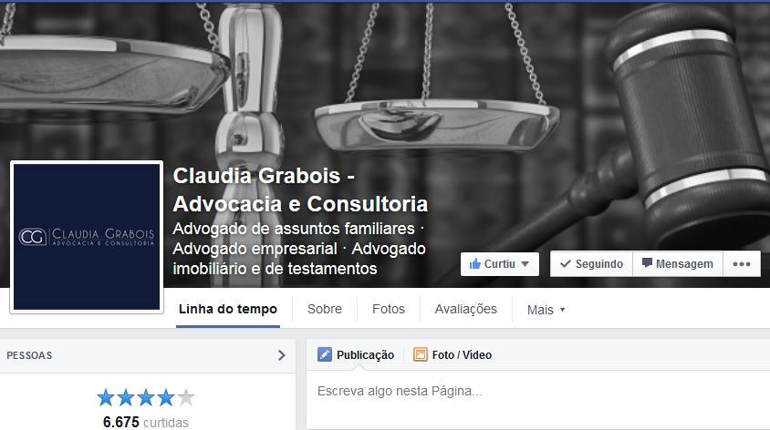 Gestão de Redes Sociais Claudia Grabois - Advocacia e Consultoria (https://www.facebook.